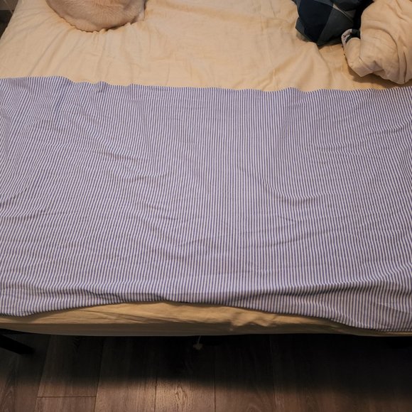 Lululemon Vinyasa Scarf *Rulu Lullaby / 1/8 Stripe Heathered Lullaby White - Picture 4 of 5